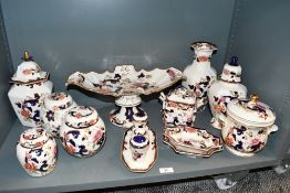 A large selection of 20th-century Mason's 'Mandalay' Ironestone, featuring oriental-style floral