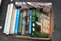 A selection of 20th-century books on fishing, to include how and where to fish in Ireland, (1