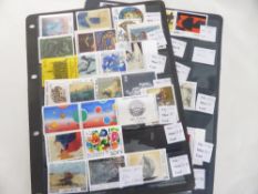 FRANCE ART SERIES OF STAMPS MNH COLLECTION IN 2 PAGES OF STOCKSHEETS Lovely arrangement from the