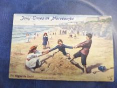POSTCARDS: LAKELANDS & MILITARY ORIENTATED CARDS APX 300 IN ALBUM Fine Collection of postcards,