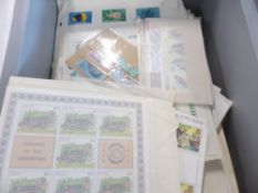 BRITISH COMMONWEALTH & SOME WORLD ON LEAVES + SOME PACKETS Bundle of a couple of hundred or so pages