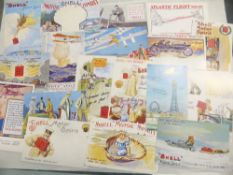 POSTCARDS: SHELL ADVERTISING POSTCARDS (APX 25) AND SMALL RANGE OF OTHER CARDS Range of