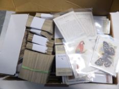 CIGARETTE CARDS: JOHN PLAYER & SON LARGE ACCUMULATION OF SETS, PART SETS IN SHOEBOX Very good