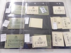 GB GVI RANGE OF 13 COMPLETE BOOKLETS, MOST IDENTIFIED Lovely range of GVI booklets (all complete)