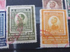 CENTRAL EUROPE; BOSNIA, MONTENEGRO, CROATIA, SERBIA & YUGOSLAVIA COLLECTIONS 16 page stockbook along