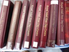 GB ILLUSTRATED FIRST DAY COVERS IN 9 VOLUMES 1980's ONWARDS Hefty collection of illustrated first