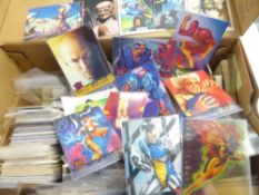 TRADE CARDS: DC COMICS, MARVEL, KELLOGS, LAMBERTS, COOPERS TEA, JOHN WEST ETC Several hundred