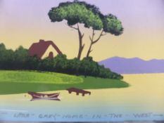 POSTCARDS: HANDPAINTED COLLECTION ATTRIBUTED TO WALMSLEY, J (DESIGNER AT BURMANTOFTS) Probably a one