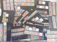 BRITISH COMMONWEALTH RANGE OF 17 STOCKARDS WITH SETS, PART SETS BETTER VALUES TO £1 Range of 17