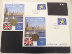 GB 1992 BRITISH EU PRESIDENCY 50p NUMISMATIC FDC's x 2 Of all the 50p's issued by Royal Mint, this