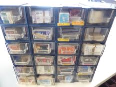 GB GV ONWARDS ACCUMULATION IN CHEST OF DRAW - USED IN BUNDLES Largely QEII material but some GV-