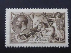 GB 1913 2/6- WATERLOW SEAHORSE, LIGHTLY MOUNTED MINT Fine example of this Waterlow Seahorse with