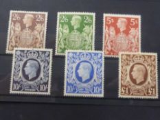 GB GVI 1939-48 HIGH VALUE DEFINITIVES SET OF 6 UNMOUNTED MINT Lovely unmounted mint set of 6 from