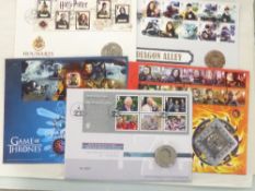 GB 2018 PHILATELIC NUMISMATIC & MEDALLIC COIN COVERS x 5 Range of 5 covers from 2018 issued by Royal