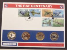 GB 2018 RAF CENTENARY NUMISMATIC COIN COVER WITH 4 x £2 COINS Fast becoming an elusive cover this