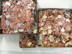 GB 1D REDS PLATED, TWO OLD BISCUIT TINS FULL WITH VARIOUS ITEMS Large accumulation of penny reds,