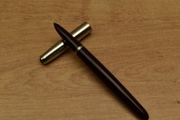 A Parker 51 Special Aerometric fill fountain pen in Burgundy with polished steel cap with Black