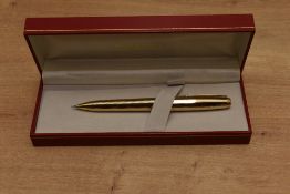 A boxed Sheaffer Prelude pencil in rolled gold
