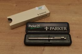 A boxed Parker 25 Writing Equipment Society edition converter fill fountain pen