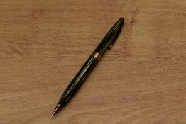 A Sheaffer 400 pencil in Green striped