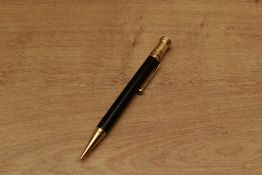 A Parker Duofold Flat Top pencil in Black. Circa 1927