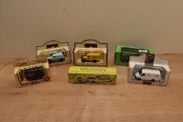 Six Die cast model vans, fountain pen related, Days Gone 1930Model A Ford Van for Waterman Pens, a