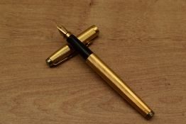 A Parker 75 cartridge fill fountain pen in Milleraies gold filled having Parker 585 France nib.
