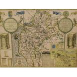 *Local Interest* A hand colourised map depicting 'Cumberland and the Ancient Citie of Carlile