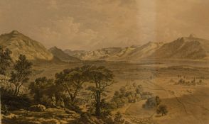 *Local Interest* A collection of four hand colourised etchings 'Derwentwater', 'Windermere as Seen