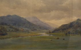 *Local Interest* Mary B. Bigland (British 19th Century) Watercolour 'Windings of the Brathay', a