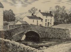*Local Interest* After Alfred Wainwright (British 1907-1991) Print 'Malham', a study of the North