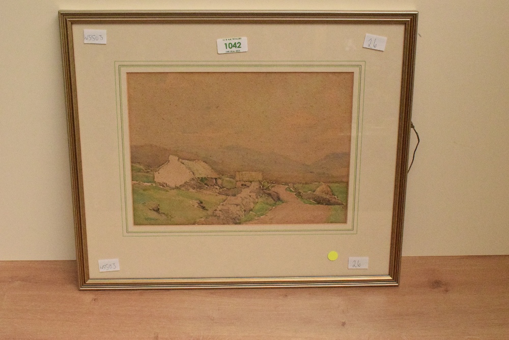 *Local Interest* D.E Willink (British 20th Century) Watercolour 'On the Doochary Road County - Image 2 of 6