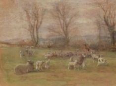 *Local Interest* Beatrice Willink (British 1859 - 1924) Oil pastel 'A March Morning Westmorland',