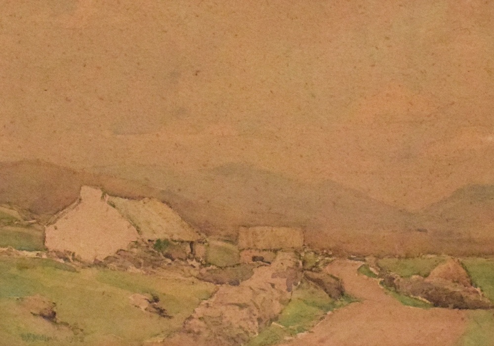 *Local Interest* D.E Willink (British 20th Century) Watercolour 'On the Doochary Road County