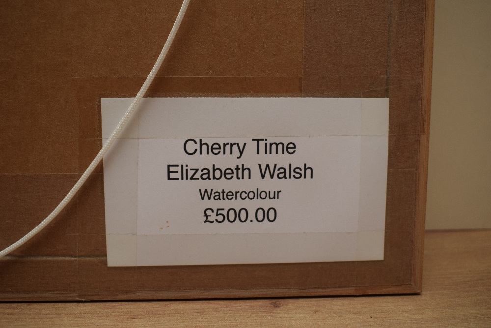 *Local Interest* Elizabeth Walsh (British b.1946) Watercolour 'Cherry Time', a springtime - Image 6 of 6