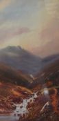 J Ehennah (20th Century) A Pair of Lithographs 'In the Grampians' and 'Evening Among the Hills'