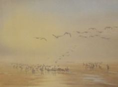 *Local Interest* Attributed to Colin Whittle (British 20th Century) Watercolour 'Estuary Dawn'