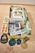 A collection of vintage cigarette/tea cards loose and in sets including Brooke Bond Tea, Gallaher