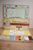 Monopoly, Parker Brothers Inc, 1960's American Edition Real Estate Trading Game, cards, money, board