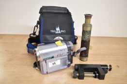 A four draw telescope with Sony Digital Handycam