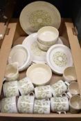 A selection of late 20th-century Hornsea pottery 'Fleur' tableware, designed by Sara Vardy,