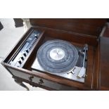 A vintage radiogram , Dynatron SRX26, containing Goldring Lenco GL72 Turntable (no speakers)