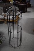A modern powder coated garden obelisk, height approx. 48cm