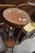 An Edwardian mahogany plant stand, height approx. 94cm