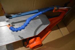 A Hegner electric fretsaw/scroll saw, with foot speed control . A fully working item, has been