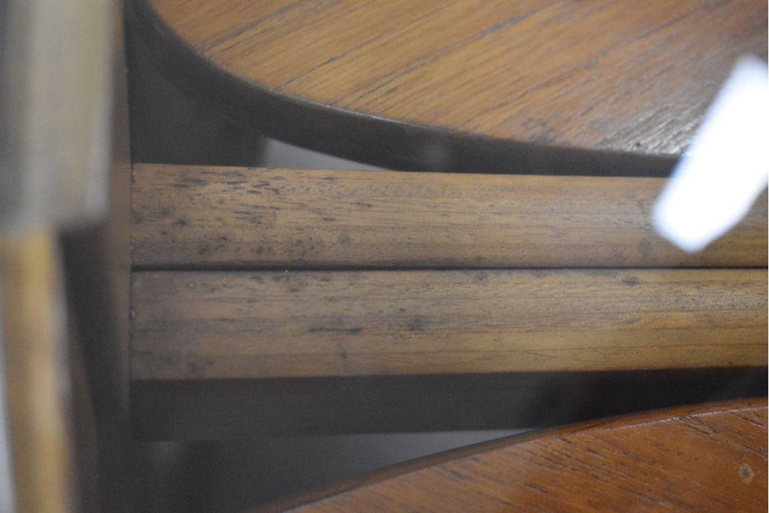 A vintage mid century (1960s Danish style) teak Nathan Trinity circular glass coffee table nest of - Image 3 of 3