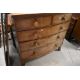 A Victorian mahogany bow fronted chest of two over three drawers, approx. Width 106 depth 50 - Image 1 of 3