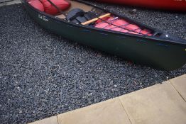 A Candadian Kayak style canoe, Old Town Discovery 119, length approx 12 feet