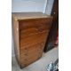 An early to mid 20th Century oak bureau/drawers, having lift lid (hinge loose) drop flap desk - Image 1 of 3
