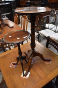 Two 19th Century and later occasional tables